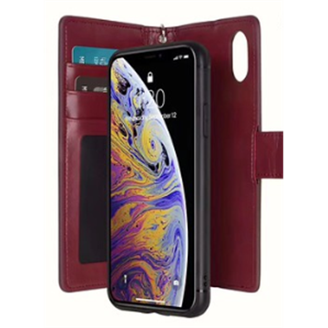    Maroon Detachable Diary Cover for iphone